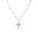 Cross Pendant Twisted Chain Necklace