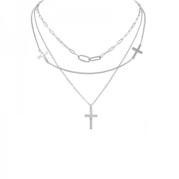 Chain Cross Pendant Necklace