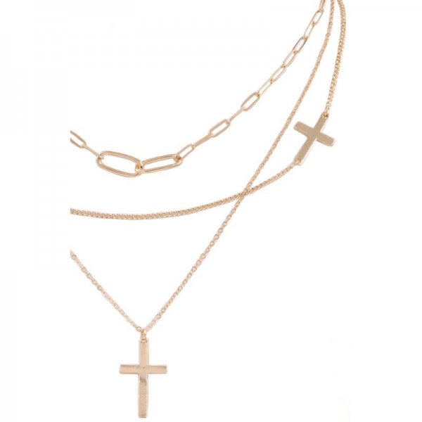 Chain Cross Pendant Necklace
